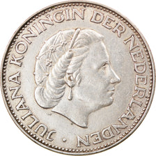 Coin, Netherlands, Juliana, 2-1/2 Gulden, 1963, EF(40-45), Silver, KM:185