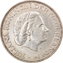 Coin, Netherlands, Juliana, 2-1/2 Gulden, 1964, EF(40-45), Silver, KM:185