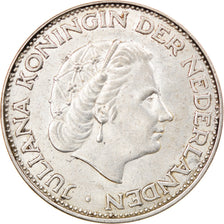 Coin, Netherlands, Juliana, 2-1/2 Gulden, 1964, EF(40-45), Silver, KM:185