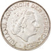 Coin, Netherlands, Juliana, 2-1/2 Gulden, 1964, EF(40-45), Silver, KM:185