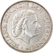 Coin, Netherlands, Juliana, 2-1/2 Gulden, 1964, EF(40-45), Silver, KM:185