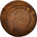 Italy, Vittorio Emanuele II, 5 Centesimi, 1862, Naples, VF(20-25),Copper,KM 3.3.