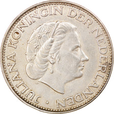 Moneta, Paesi Bassi, Juliana, 2-1/2 Gulden, 1966, BB+, Argento, KM:185