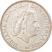 Coin, Netherlands, Juliana, 2-1/2 Gulden, 1966, EF(40-45), Silver, KM:185