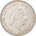 Coin, Netherlands, Juliana, 2-1/2 Gulden, 1966, EF(40-45), Silver, KM:185
