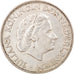 Coin, Netherlands, Juliana, 2-1/2 Gulden, 1966, EF(40-45), Silver, KM:185