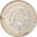 Coin, Netherlands, Juliana, 2-1/2 Gulden, 1966, EF(40-45), Silver, KM:185