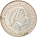Munten, Nederland, Juliana, 2-1/2 Gulden, 1966, ZF, Zilver, KM:185