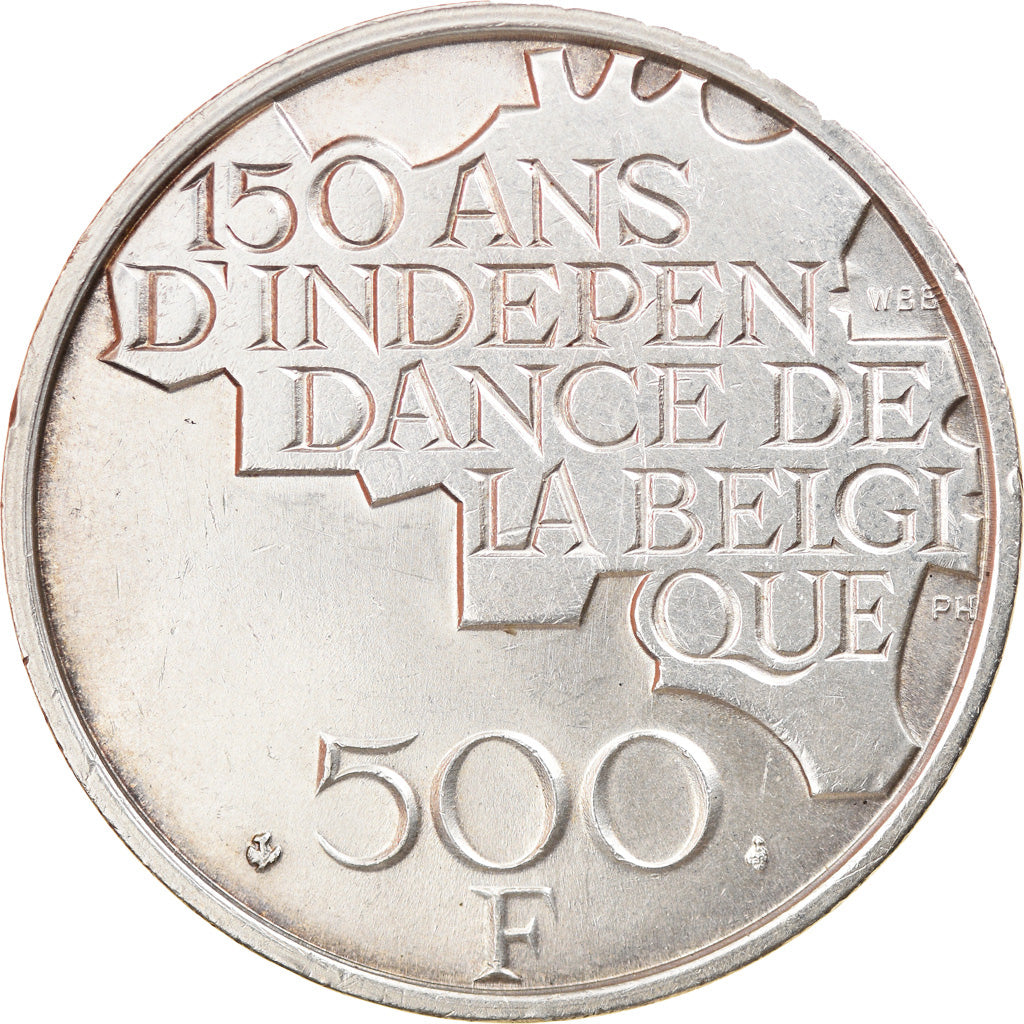 Moneta, Belgio, 500 Francs, 500 Frank, 1980, Brussels, BB+, Rame-nichel