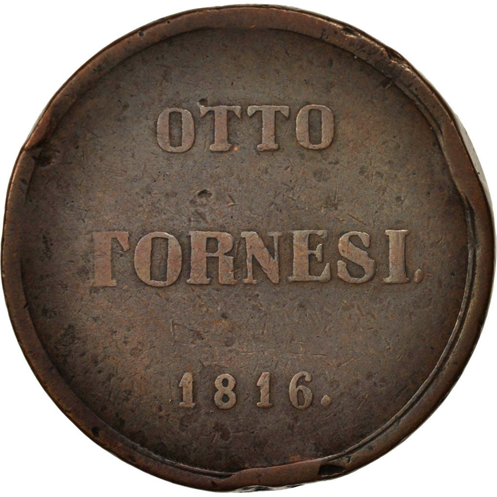ITALIAN STATES, NAPLES, Ferdinando IV, 8 Tornesi, 1816, VF(30-35), KM 272
