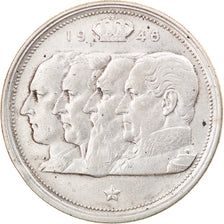 Coin, Belgium, 100 Francs, 100 Frank, 1948, EF(40-45), Silver, KM:138.1