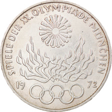 Coin, GERMANY - FEDERAL REPUBLIC, 10 Mark, 1972, Munich, AU(55-58), Silver