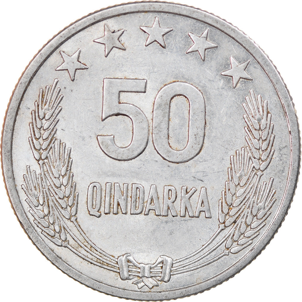 Monnaie, Albania, 50 Qindarka, 1964, TTB, Aluminium, KM:42