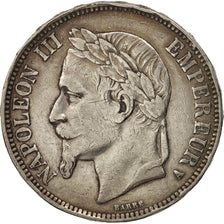 France, Napoleon III,5 Francs, 1867, Paris, TTB, Argent, KM:799.1, Gad 739