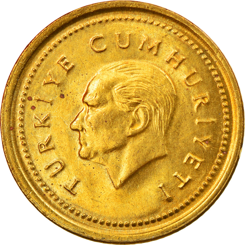 Coin, Turkey, 5000 Lira, 1998, AU(55-58), Brass, KM:1029.1