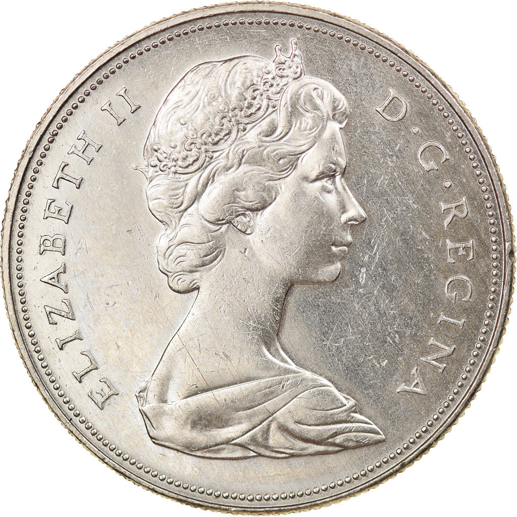 Coin, Canada, Elizabeth II, Dollar, 1968, Ottawa, AU(50-53), Nickel