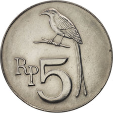 Coin, Indonesia, 5 Rupiah, 1970, AU(50-53), Aluminum, KM:22