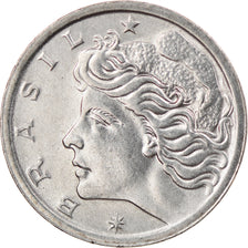 Münze, Brasilien, 2 Centavos, 1967, SS+, Stainless Steel, KM:576.1