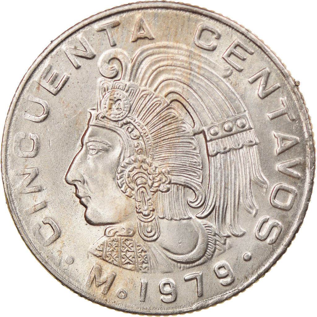 Moneda, México, 50 Centavos, 1979, Mexico City, EBC, Cobre - níquel, KM:452