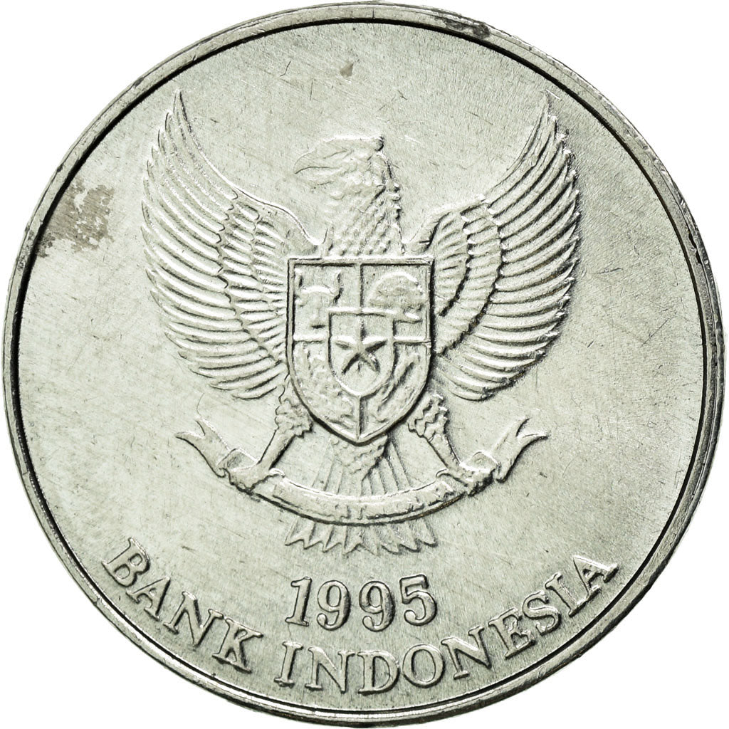 Coin, Indonesia, 25 Rupiah, 1995, AU(50-53), Aluminum, KM:55