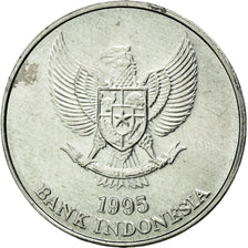Moneda, Indonesia, 25 Rupiah, 1995, MBC+, Aluminio, KM:55