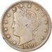 Monnaie, États-Unis, Liberty Nickel, 5 Cents, 1907, U.S. Mint, Philadelphie