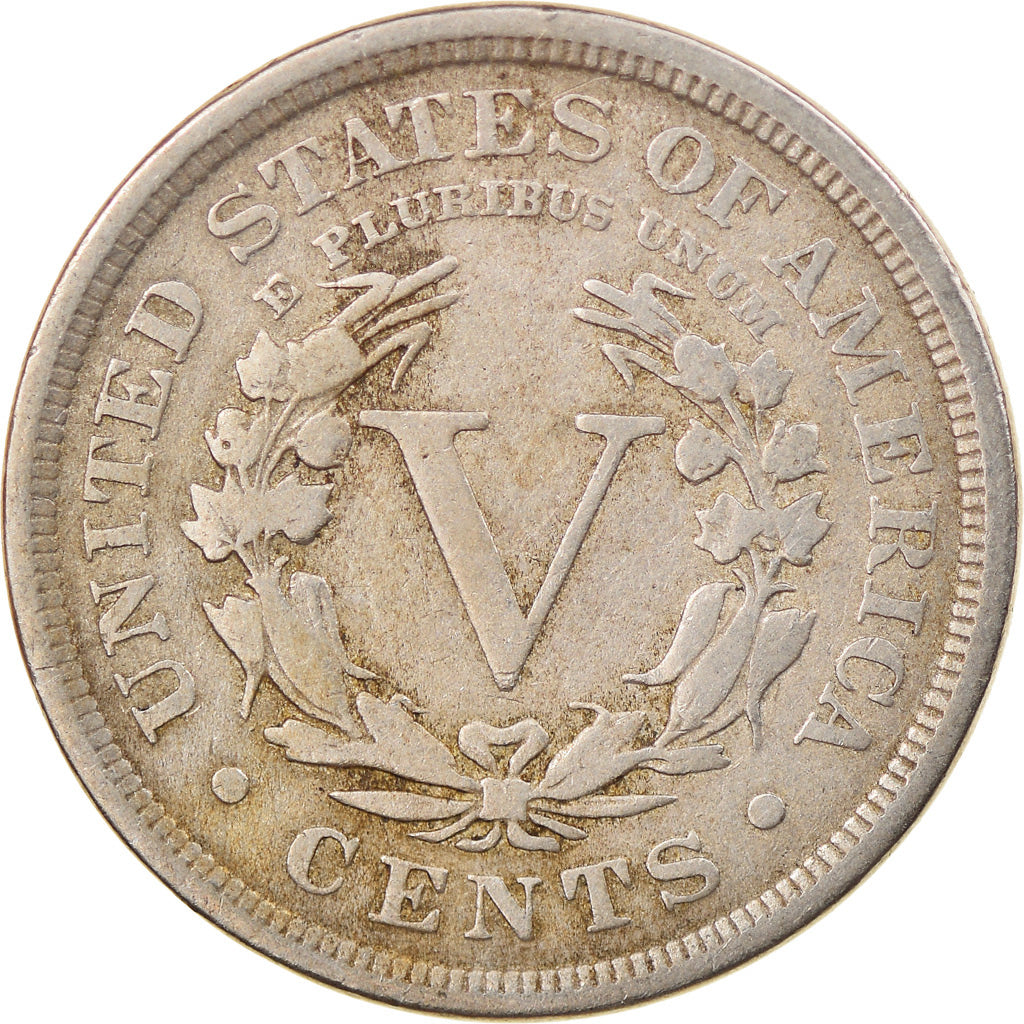 Monnaie, États-Unis, Liberty Nickel, 5 Cents, 1907, U.S. Mint, Philadelphie