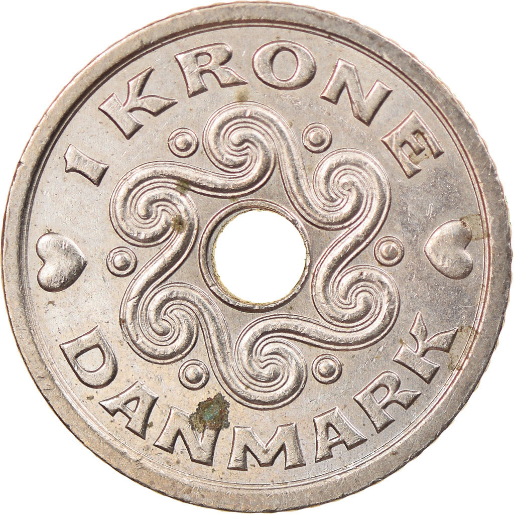 Monnaie, Danemark, Margrethe II, Krone, 1996, Copenhagen, TTB, Copper-nickel