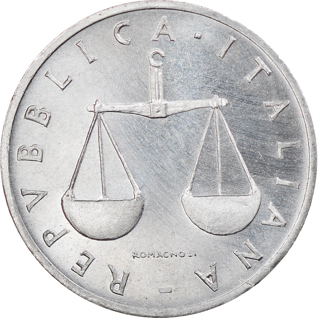Coin, Italy, Lira, 1970, Rome, AU(55-58), Aluminum, KM:91