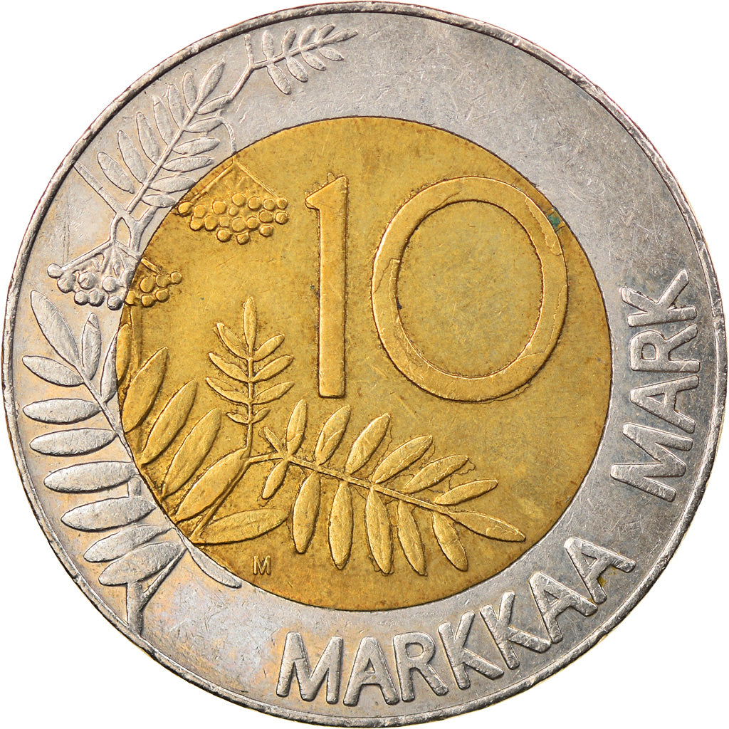 Monnaie, Finlande, 10 Markkaa, 1993, TTB, Bi-Metallic, KM:77