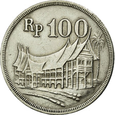 Moneta, Indonesia, 100 Rupiah, 1973, AU(50-53), Miedź-Nikiel, KM:36