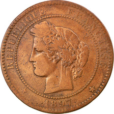 Coin, France, Cérès, 10 Centimes, 1897, Paris, EF(40-45), Bronze, KM:815.1