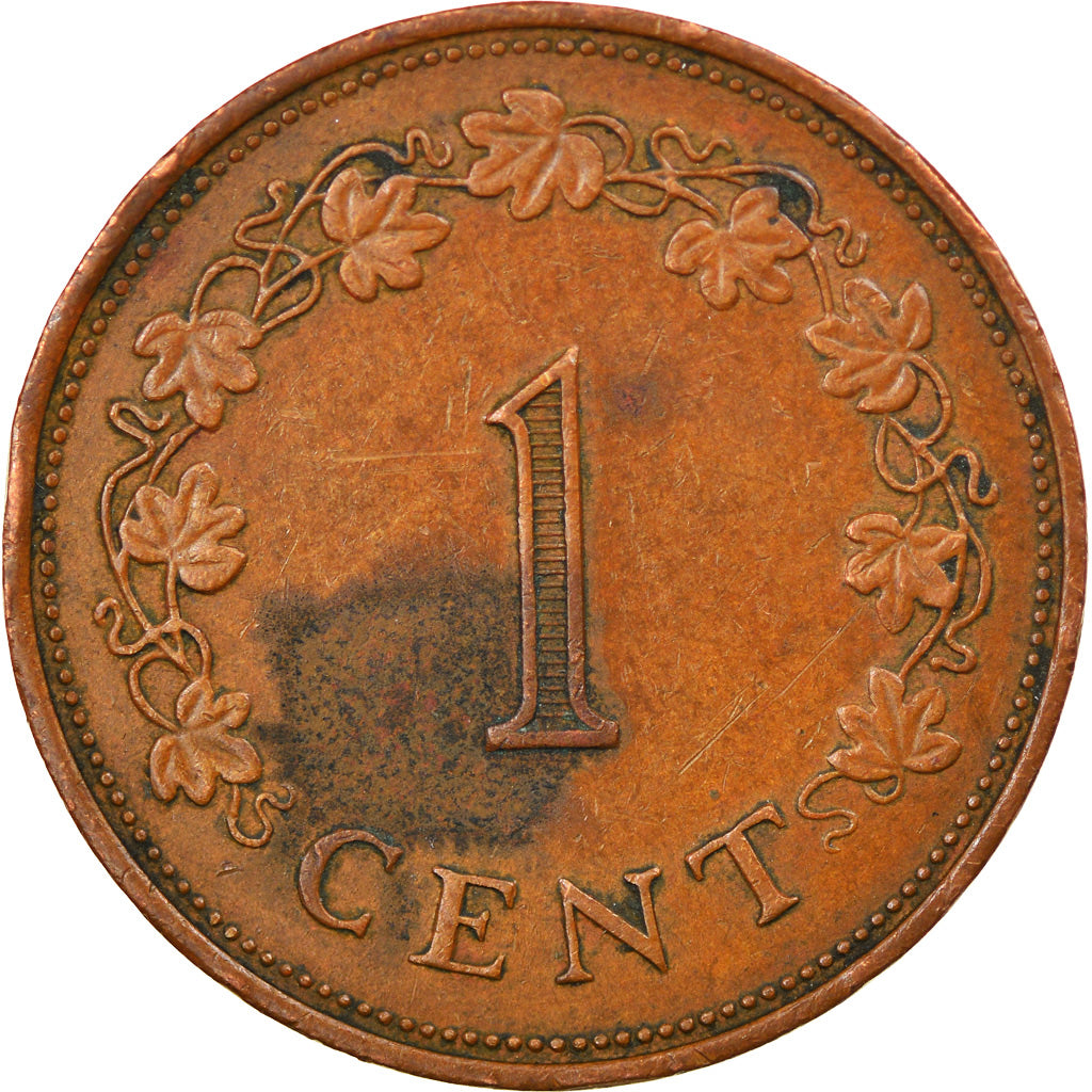 Munten, Malta, Cent, 1975, British Royal Mint, ZF, Bronze, KM:8