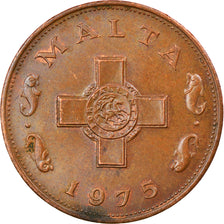 Coin, Malta, Cent, 1975, British Royal Mint, EF(40-45), Bronze, KM:8