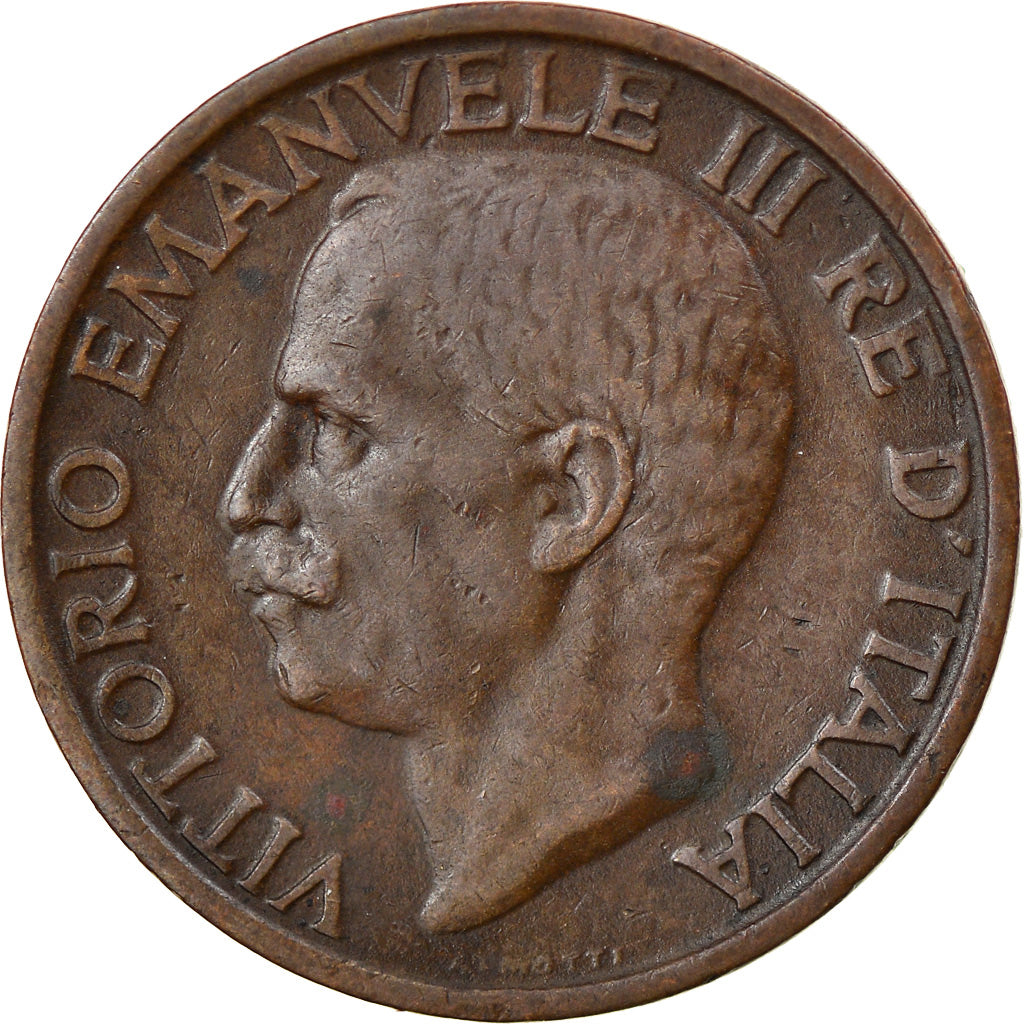 Coin, Italy, Vittorio Emanuele III, 10 Centesimi, 1921, Rome, AU(50-53), Bronze
