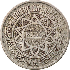 Monnaie, Maroc, Mohammed V, 20 Francs, AH 1366/1946, Paris, TTB, Copper-nickel