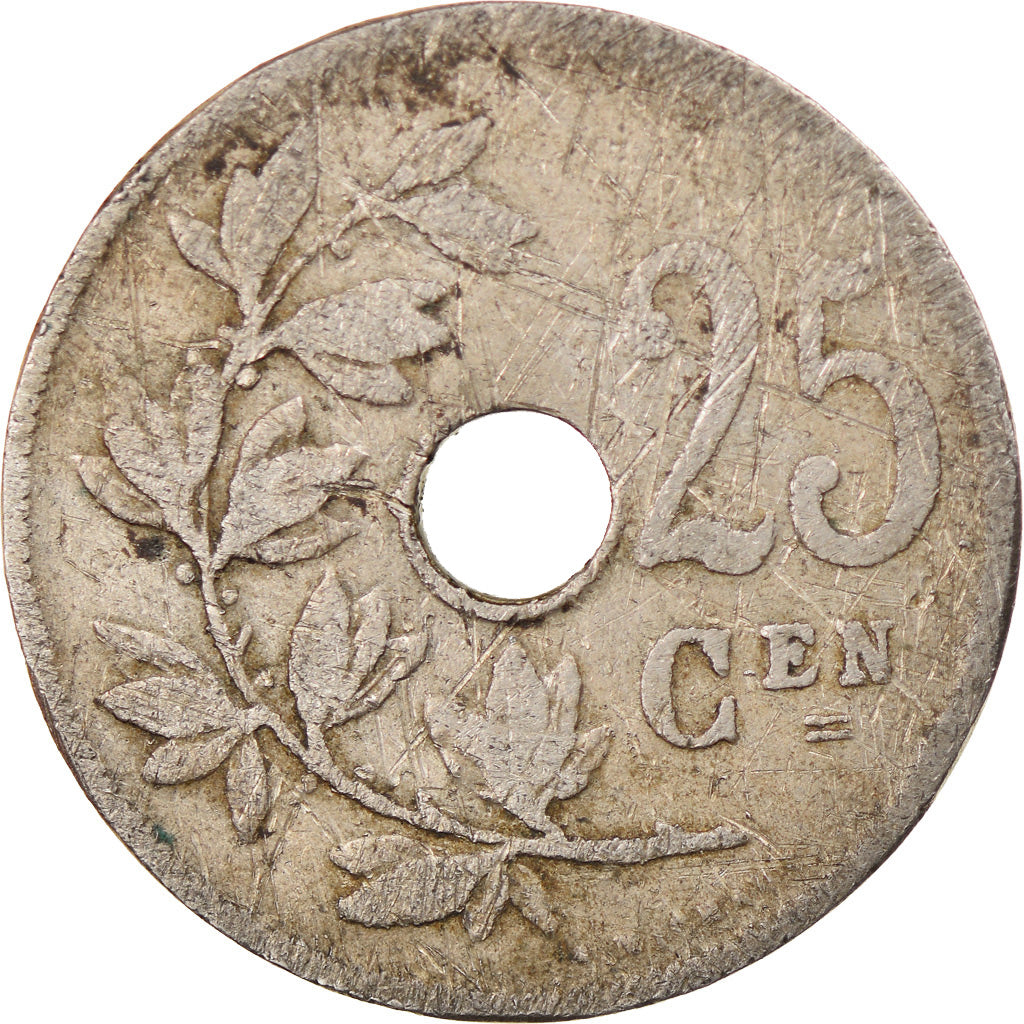 Coin, Belgium, 25 Centimes, 1928, VF(20-25), Copper-nickel, KM:69