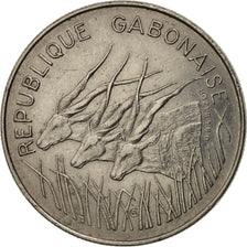 Gabon, 100 Francs, 1972, Paris, AU(55-58), Nickel, KM:12