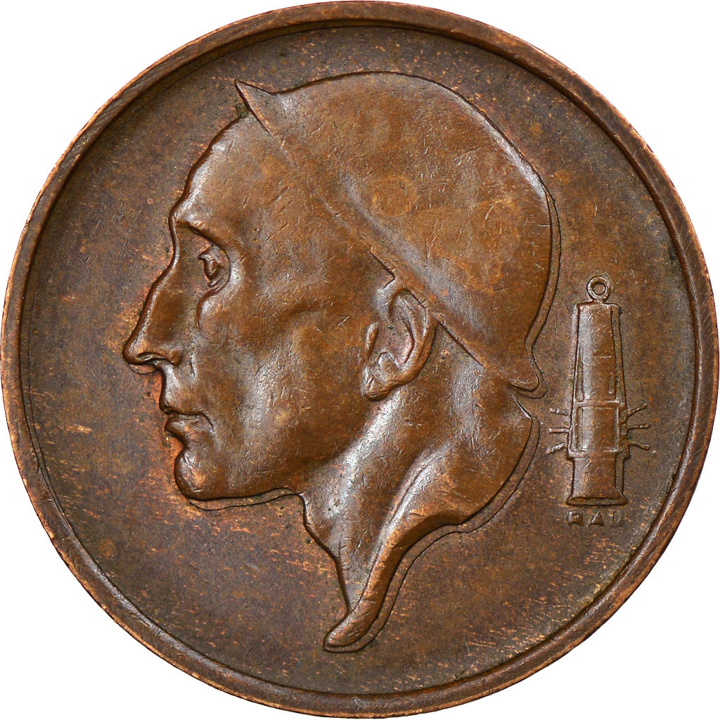 Moneta, Belgio, Baudouin I, 50 Centimes, 1959, BB+, Bronzo, KM:148.1