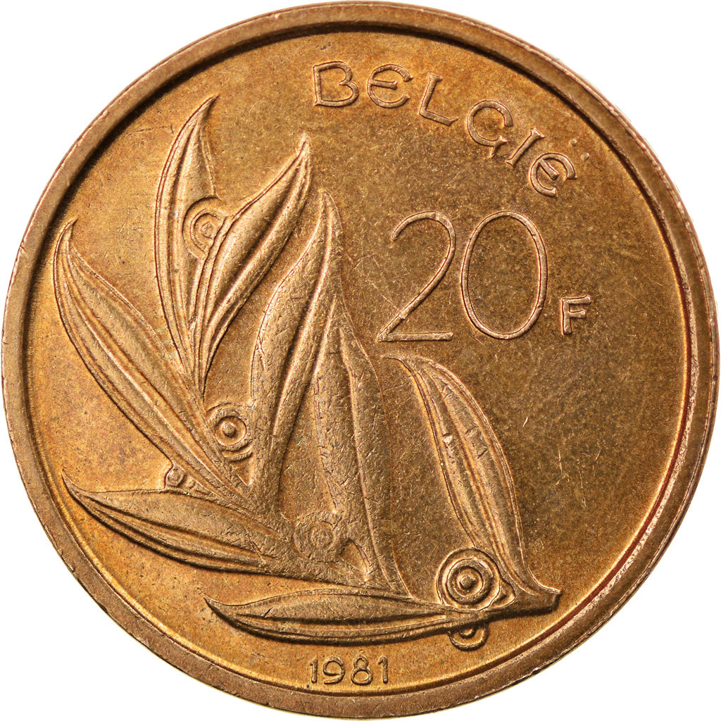 Münze, Belgien, 20 Francs, 20 Frank, 1981, Brussels, SS+, Nickel-Bronze, KM:160