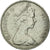 Munten, Fiji, Elizabeth II, 20 Cents, 1969, ZF, Copper-nickel, KM:31