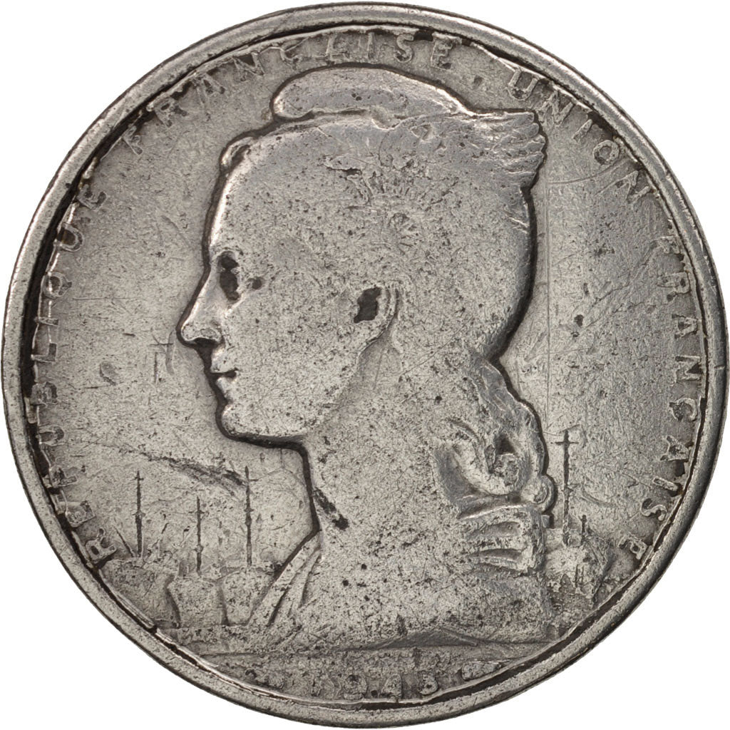 Côte française des Somalis, 5 Francs, 1948, Paris, TB+, Aluminium, KM:6