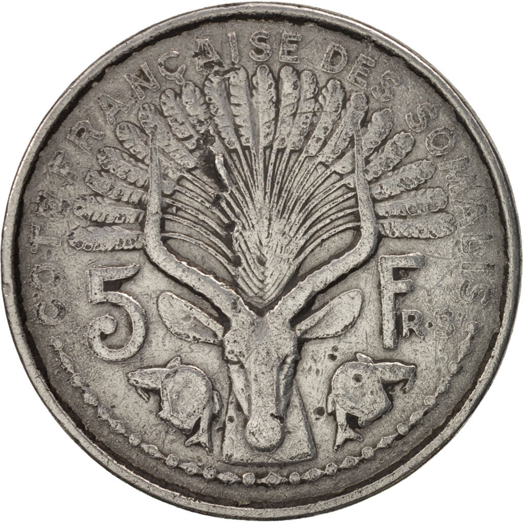 Côte française des Somalis, 5 Francs, 1948, Paris, TB+, Aluminium, KM:6