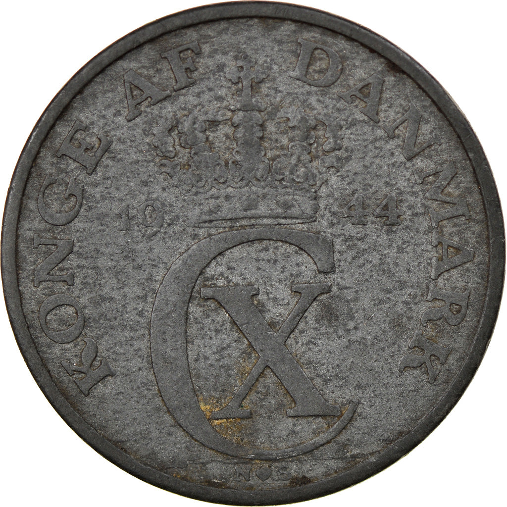 Monnaie, Danemark, Christian X, 5 Öre, 1944, Copenhagen, TTB+, Zinc, KM:834a