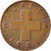 Coin, Switzerland, Rappen, 1959, Bern, VF(30-35), Bronze, KM:46