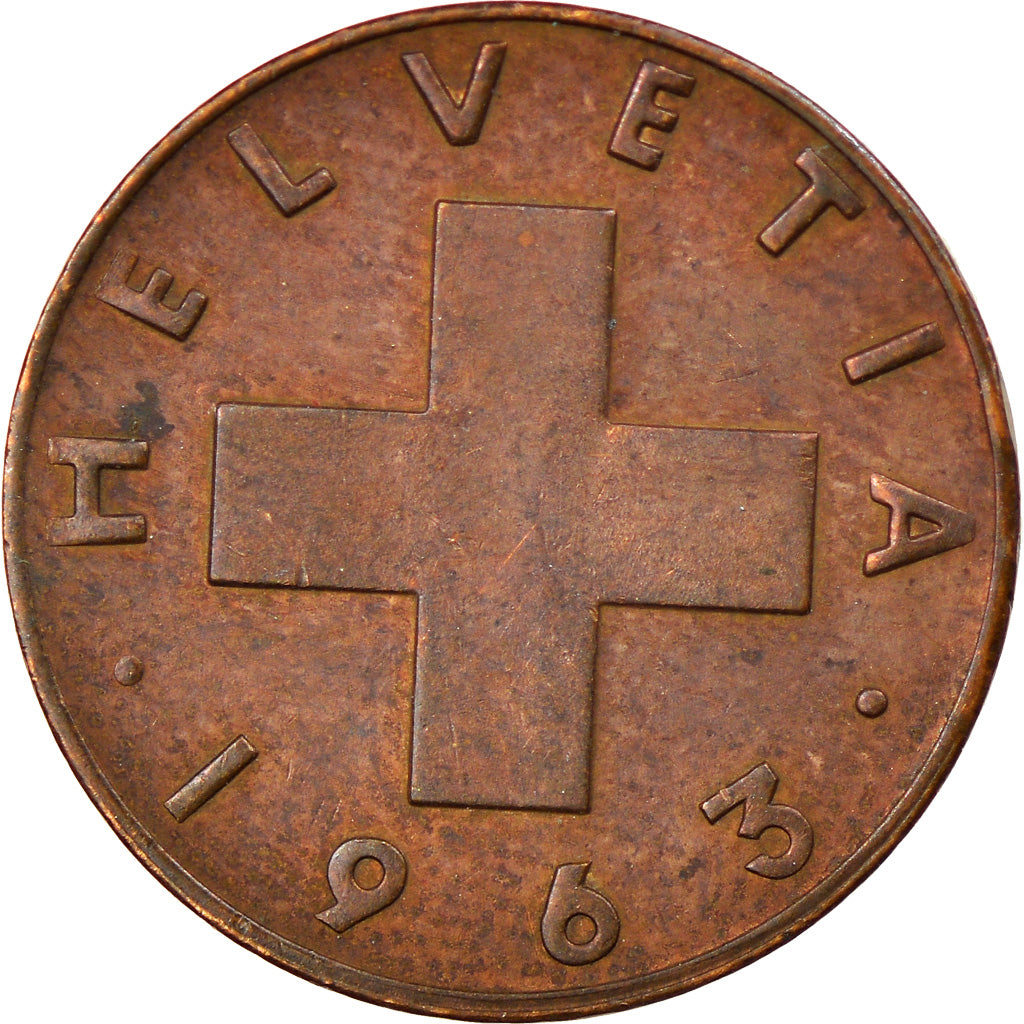 Monnaie, Suisse, Rappen, 1963, Bern, TB+, Bronze, KM:46
