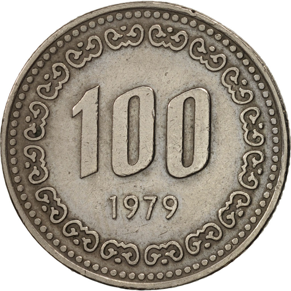 Coin, KOREA-SOUTH, 100 Won, 1979, AU(50-53), Copper-nickel, KM:9