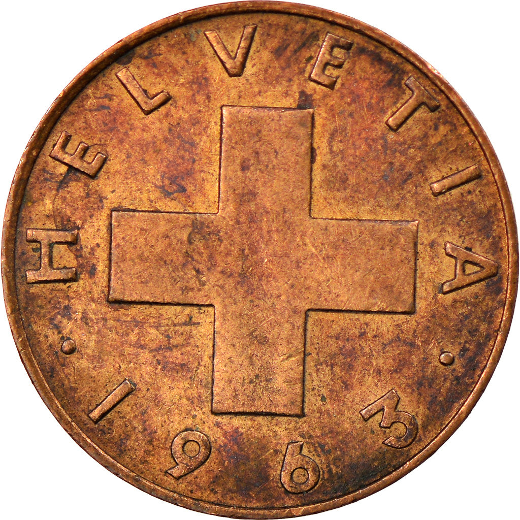 Monnaie, Suisse, Rappen, 1963, Bern, TB, Bronze, KM:46