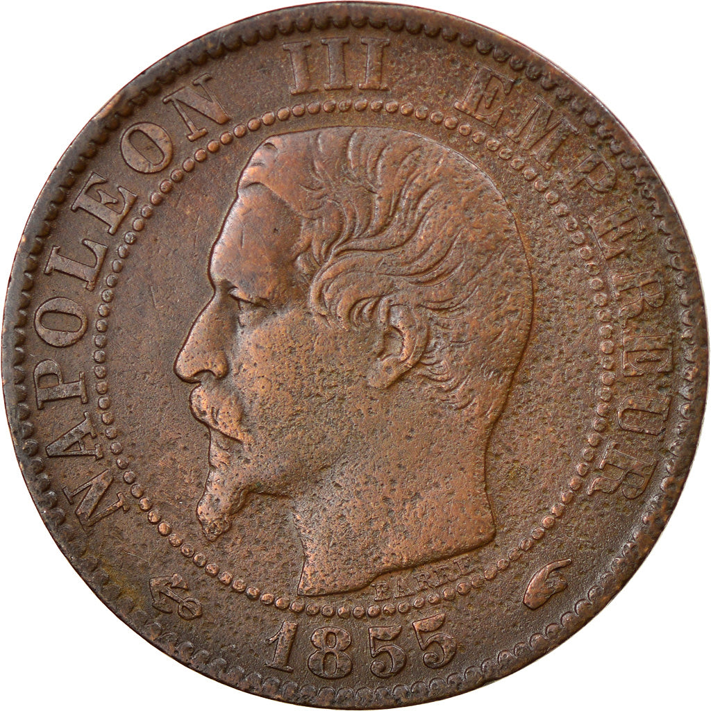 Münze, Frankreich, 5 Centimes, 1855, Paris, S, Bronze, Gadoury:152