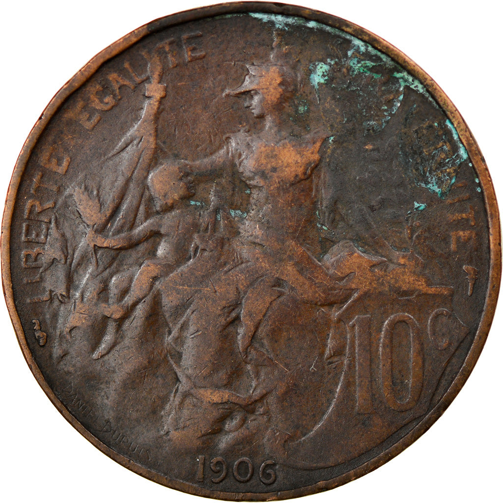 Coin, France, Dupuis, 10 Centimes, 1906, Paris, VF(30-35), Bronze, KM:843